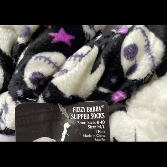 Fuzzy Babba Slipper Socks Disneys Nightmare Before Christmas, M/L womens 8-10 - Picture 5 of 9